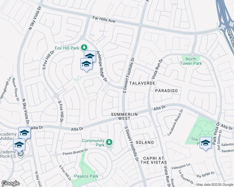 map of restaurants, bars, coffee shops, grocery stores, and more near 419 Vigo Port Street in Las Vegas