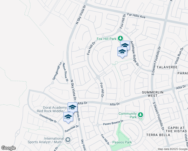 map of restaurants, bars, coffee shops, grocery stores, and more near 394 Port Reggio Street in Las Vegas