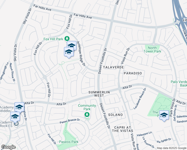 map of restaurants, bars, coffee shops, grocery stores, and more near 419 Vigo Port Street in Las Vegas