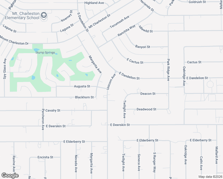 map of restaurants, bars, coffee shops, grocery stores, and more near 3091 Unicorn Avenue in Pahrump