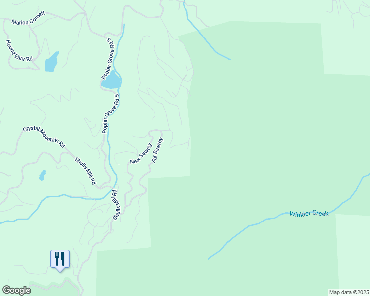 map of restaurants, bars, coffee shops, grocery stores, and more near 330 Newbiggin in Boone