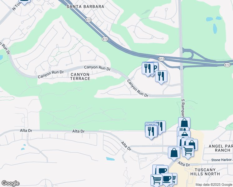 map of restaurants, bars, coffee shops, grocery stores, and more near 9204 Las Manaitas Avenue in Las Vegas