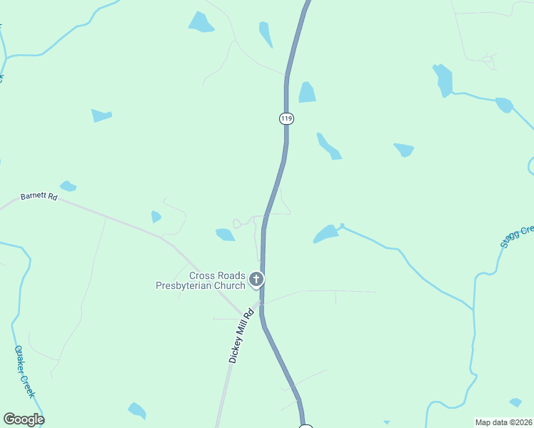 map of restaurants, bars, coffee shops, grocery stores, and more near 3450 North Carolina 119 in Mebane