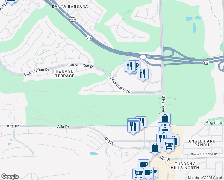 map of restaurants, bars, coffee shops, grocery stores, and more near 9136 Las Manaitas Avenue in Las Vegas