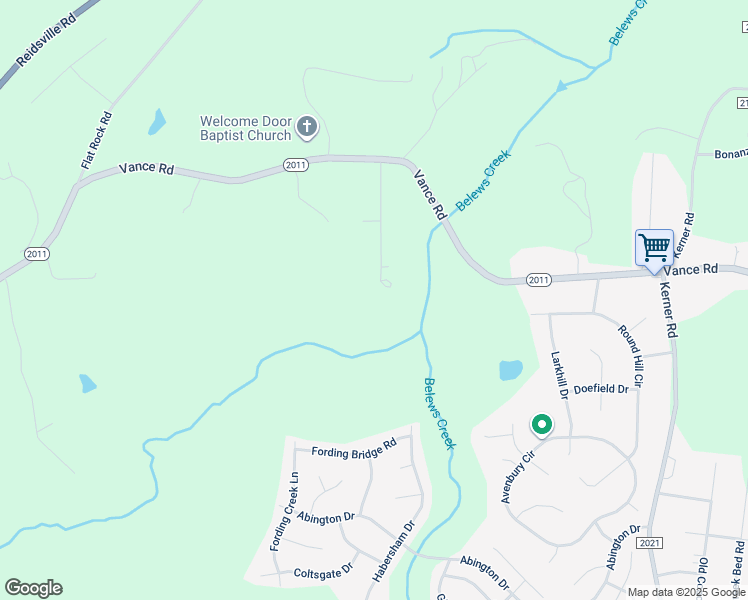 map of restaurants, bars, coffee shops, grocery stores, and more near 1742 Quawatha Drive in Kernersville