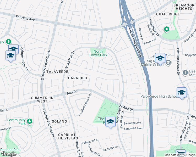 map of restaurants, bars, coffee shops, grocery stores, and more near 11425 Rancho Portena Avenue in Las Vegas