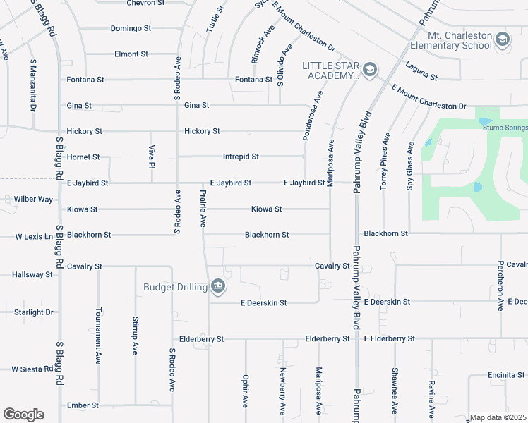 map of restaurants, bars, coffee shops, grocery stores, and more near 721 Kiowa Street in Pahrump