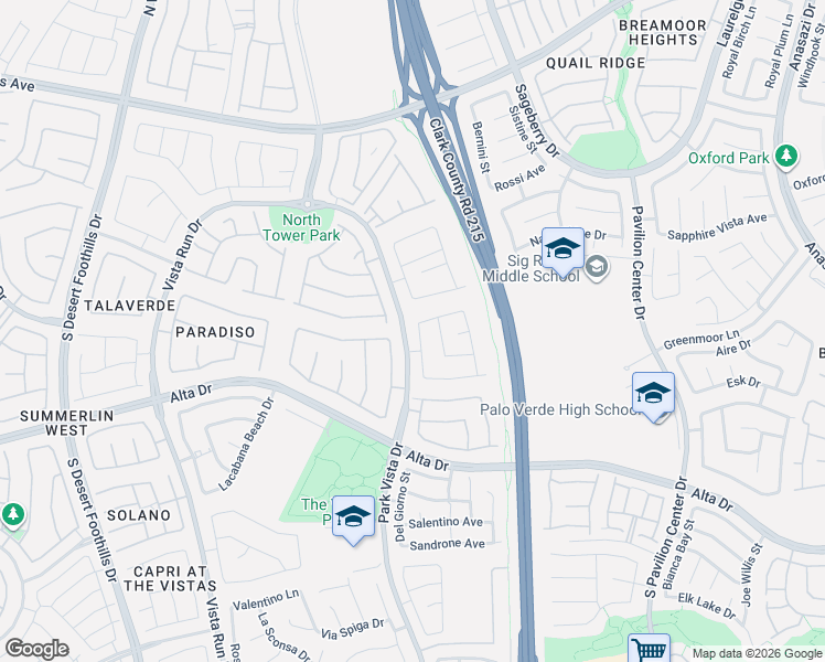 map of restaurants, bars, coffee shops, grocery stores, and more near 366 Rancho La Costa Street in Las Vegas