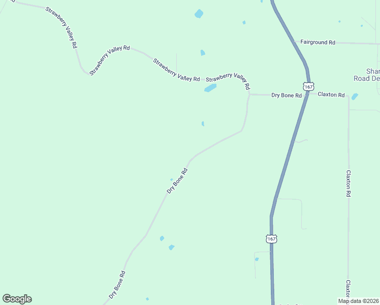 map of restaurants, bars, coffee shops, grocery stores, and more near 134 Dry Bone Road in Ash Flat