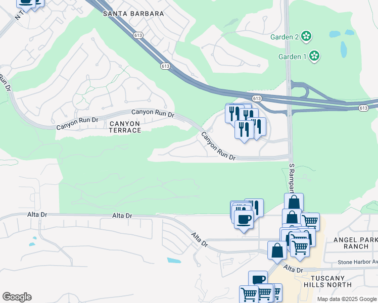 map of restaurants, bars, coffee shops, grocery stores, and more near 9204 Las Manaitas Avenue in Las Vegas