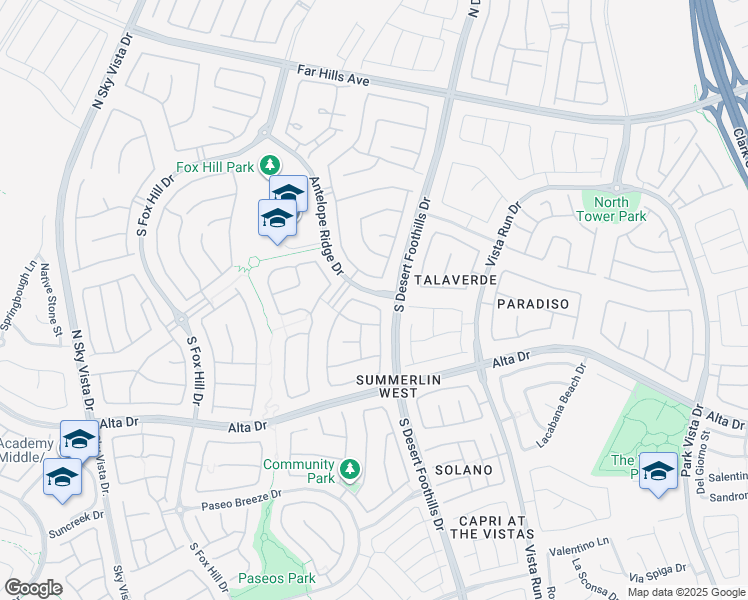 map of restaurants, bars, coffee shops, grocery stores, and more near 416 Vigo Port Street in Las Vegas