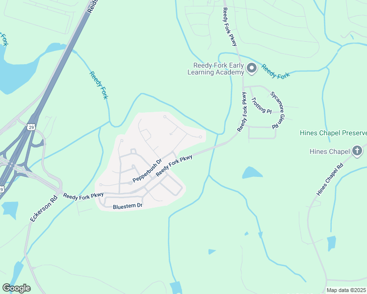 map of restaurants, bars, coffee shops, grocery stores, and more near 4306 Pepperbush Drive in Greensboro