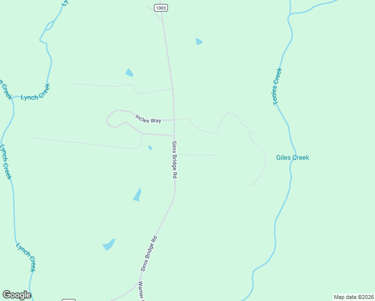 map of restaurants, bars, coffee shops, grocery stores, and more near 2428 Sims Bridge Road in Kittrell