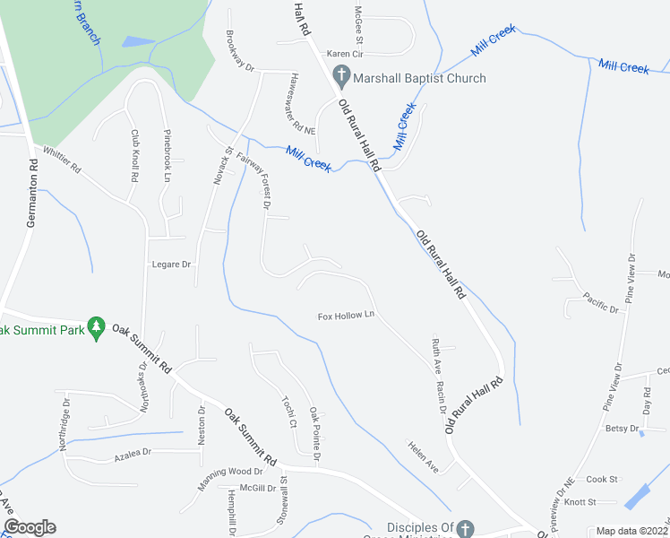 map of restaurants, bars, coffee shops, grocery stores, and more near 5310 Fairway Forest Drive in Winston-Salem