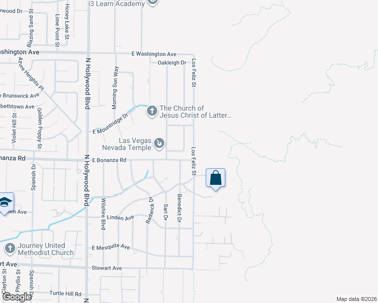 map of restaurants, bars, coffee shops, grocery stores, and more near 785 Los Feliz Street in Las Vegas