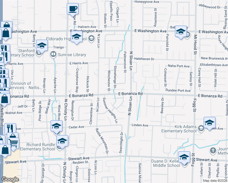 map of restaurants, bars, coffee shops, grocery stores, and more near 5762 Deep Sea Court in Las Vegas