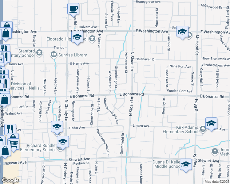 map of restaurants, bars, coffee shops, grocery stores, and more near 5762 Deep Sea Court in Las Vegas