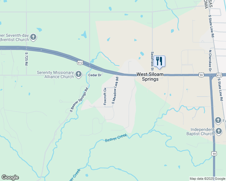 map of restaurants, bars, coffee shops, grocery stores, and more near 316 Meadowlark Drive in Watts
