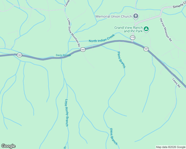 map of restaurants, bars, coffee shops, grocery stores, and more near 550 Deer Haven Road in Unicoi