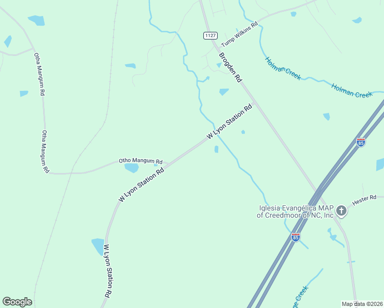 map of restaurants, bars, coffee shops, grocery stores, and more near 3070 West Lyon Station Road in Creedmoor
