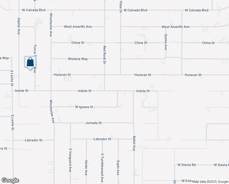 map of restaurants, bars, coffee shops, grocery stores, and more near 1231 Indole Street in Pahrump