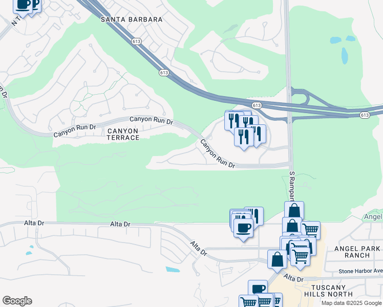 map of restaurants, bars, coffee shops, grocery stores, and more near 9204 Las Manaitas Avenue in Las Vegas