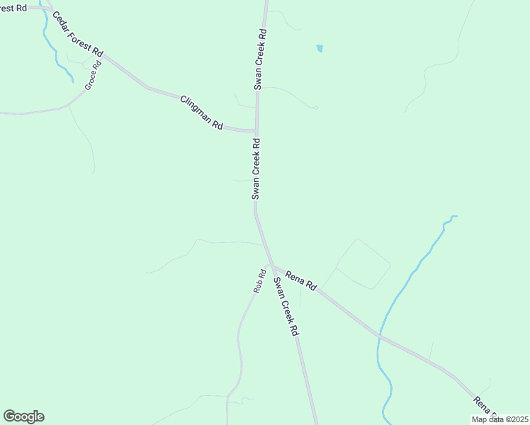 map of restaurants, bars, coffee shops, grocery stores, and more near 2229 Swan Creek Road in Jonesville