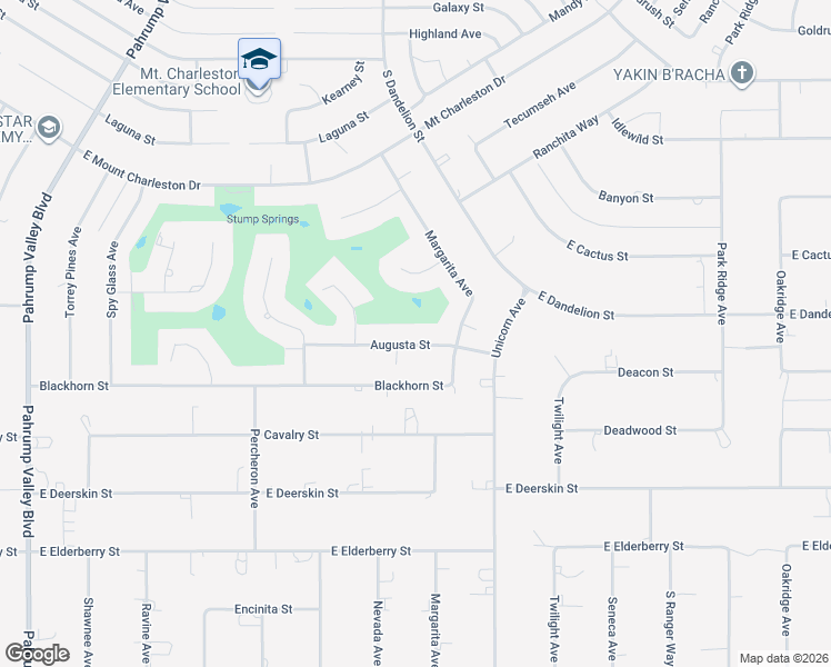 map of restaurants, bars, coffee shops, grocery stores, and more near 1860 Augusta Street in Pahrump