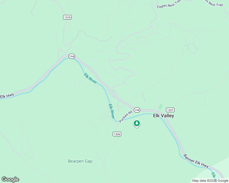 map of restaurants, bars, coffee shops, grocery stores, and more near 51 Eagles Nest Lane in Banner Elk
