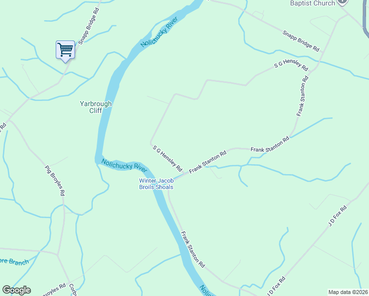 map of restaurants, bars, coffee shops, grocery stores, and more near 635 Frank Stanton Road in Limestone