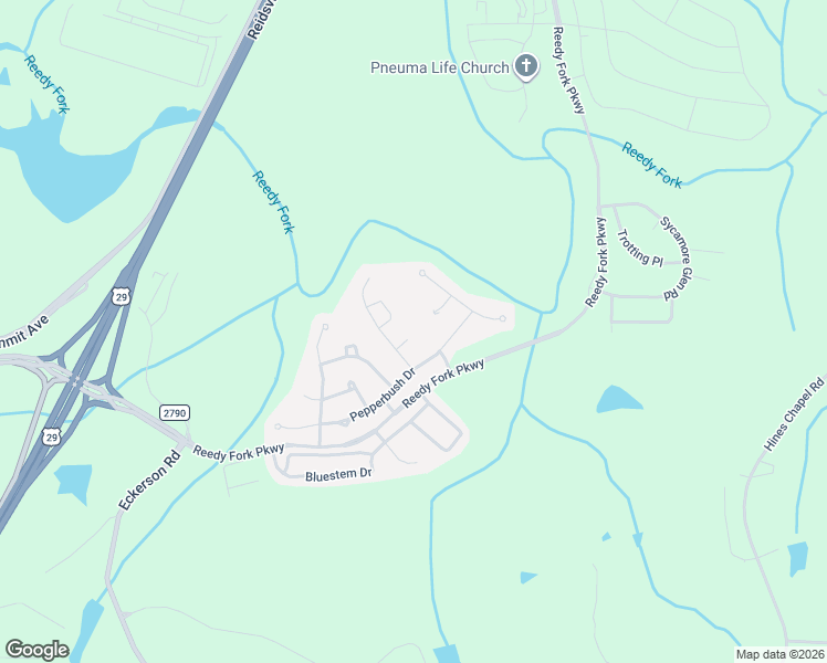 map of restaurants, bars, coffee shops, grocery stores, and more near 4208 Elderbush Circle in Greensboro