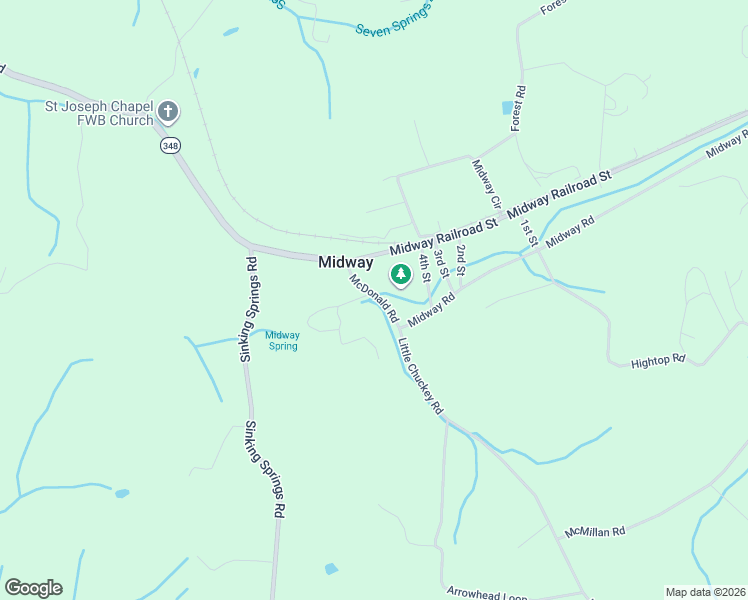map of restaurants, bars, coffee shops, grocery stores, and more near 160 McDonald Rd in Greene
