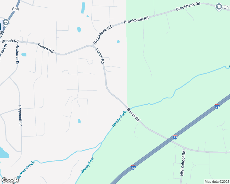 map of restaurants, bars, coffee shops, grocery stores, and more near 5500 Bunch Road in Summerfield
