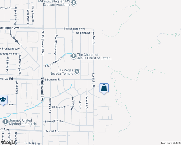 map of restaurants, bars, coffee shops, grocery stores, and more near 820 Market Crest Drive in Las Vegas