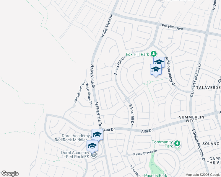 map of restaurants, bars, coffee shops, grocery stores, and more near 362 Port Reggio Street in Las Vegas
