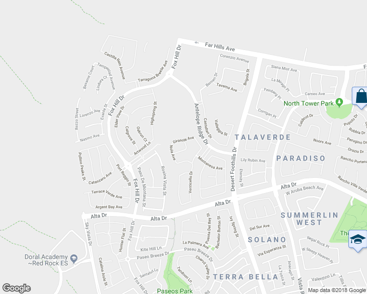 map of restaurants, bars, coffee shops, grocery stores, and more near 12018 Girasole Avenue in Las Vegas