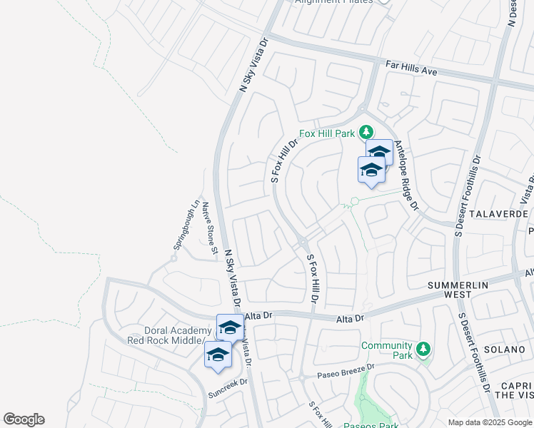 map of restaurants, bars, coffee shops, grocery stores, and more near 362 Port Reggio Street in Las Vegas