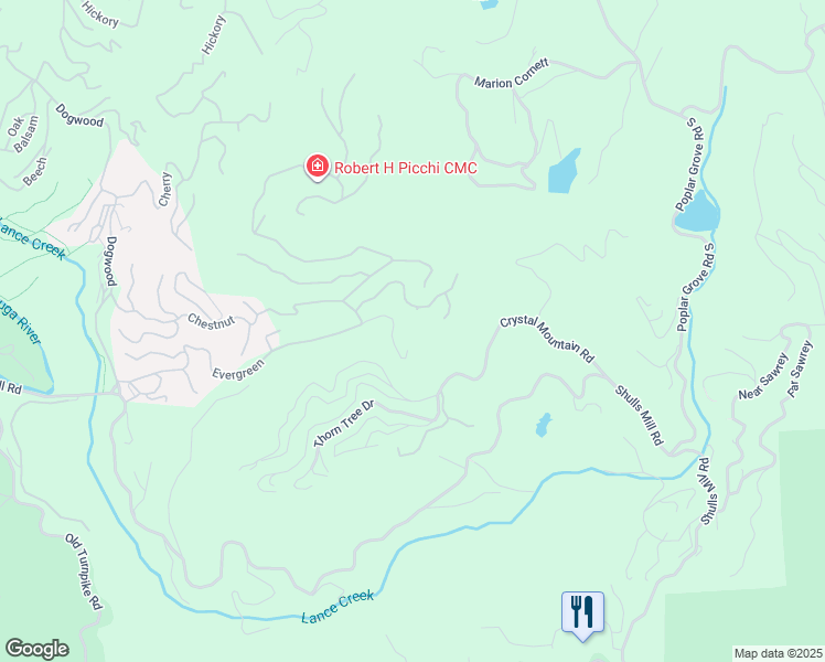 map of restaurants, bars, coffee shops, grocery stores, and more near 296 Cascades in Boone