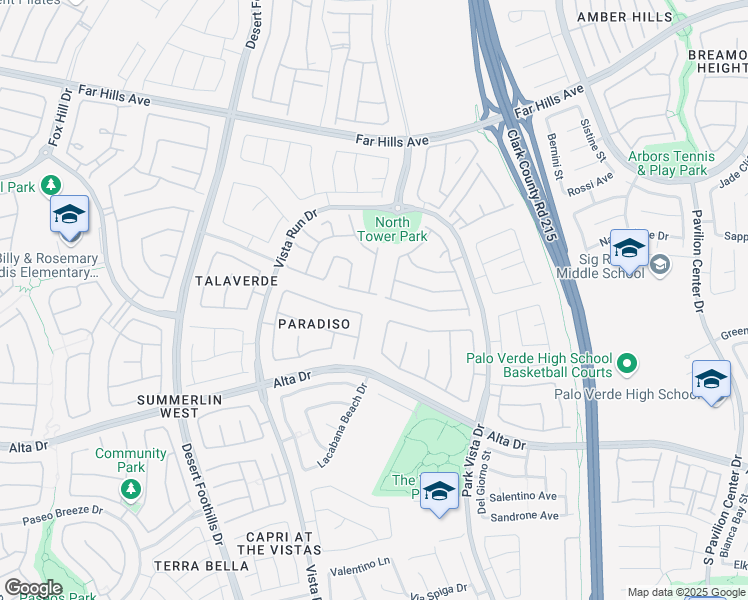 map of restaurants, bars, coffee shops, grocery stores, and more near 11511 Noors Avenue in Las Vegas