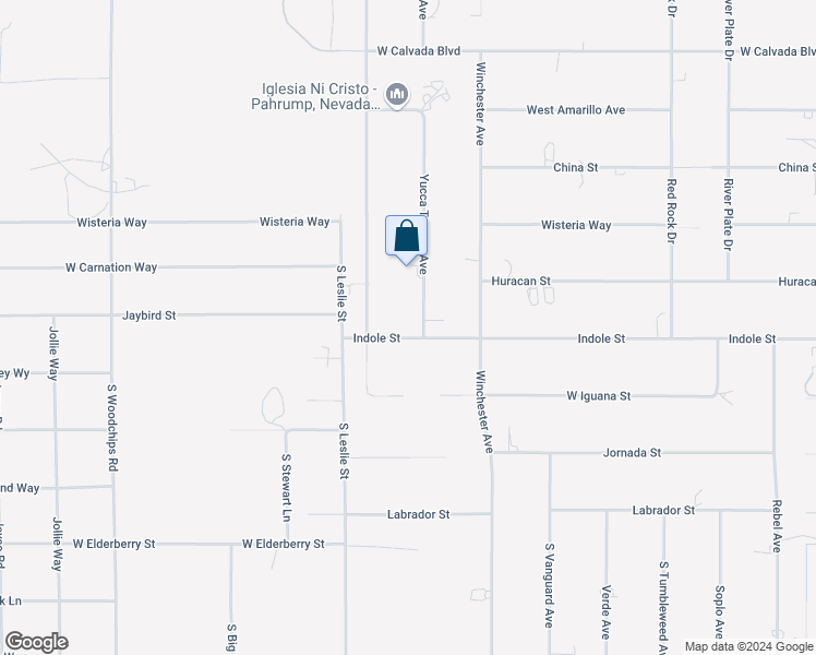 map of restaurants, bars, coffee shops, grocery stores, and more near 3020 Yucca Terrace Avenue in Pahrump