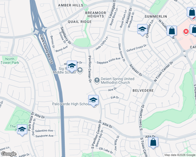 map of restaurants, bars, coffee shops, grocery stores, and more near 10808 Armitage Avenue in Las Vegas