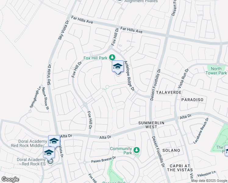 map of restaurants, bars, coffee shops, grocery stores, and more near 12025 Girasole Avenue in Las Vegas