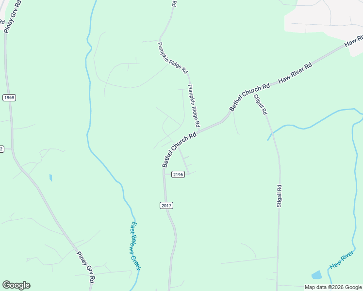 map of restaurants, bars, coffee shops, grocery stores, and more near 3223 Bethel Church Road in Kernersville