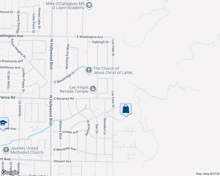 map of restaurants, bars, coffee shops, grocery stores, and more near 836 Market Crest Drive in Las Vegas