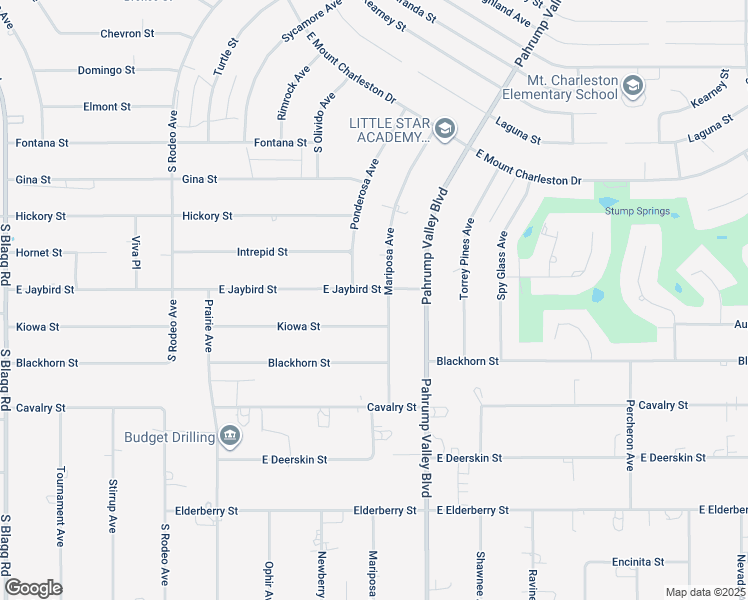 map of restaurants, bars, coffee shops, grocery stores, and more near 921 East Jaybird Street in Pahrump