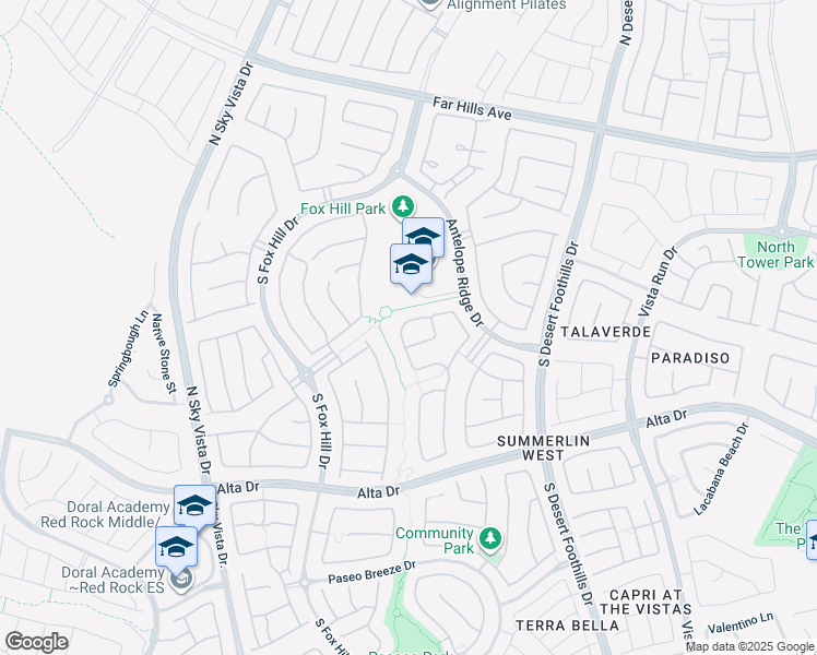 map of restaurants, bars, coffee shops, grocery stores, and more near 12025 Girasole Avenue in Las Vegas