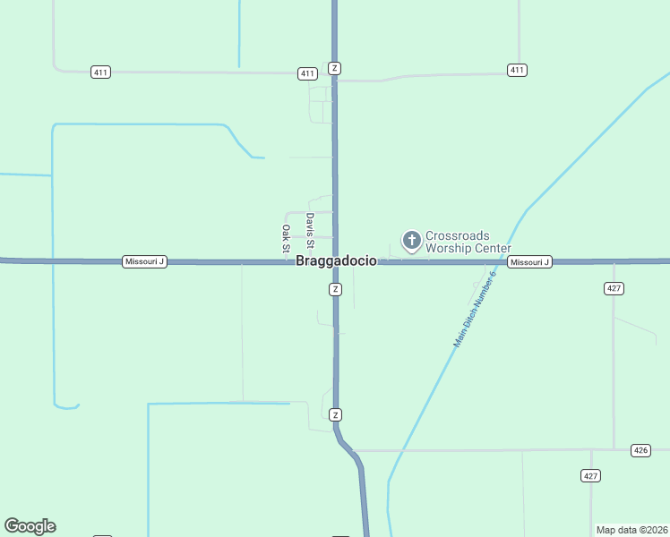 map of restaurants, bars, coffee shops, grocery stores, and more near in Braggadocio