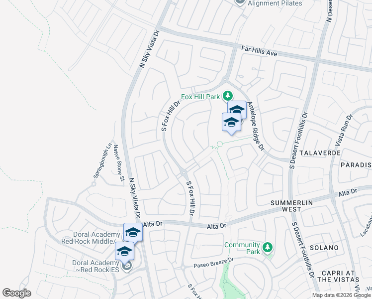 map of restaurants, bars, coffee shops, grocery stores, and more near 339 Calgrove Street in Las Vegas