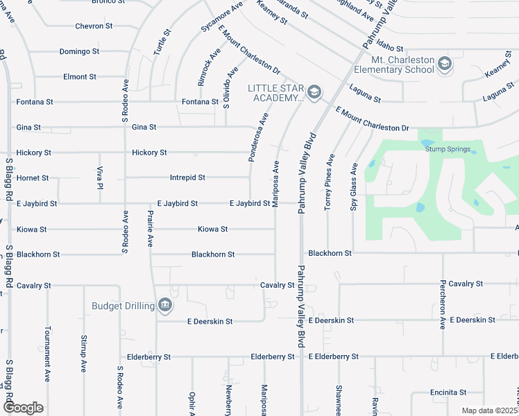 map of restaurants, bars, coffee shops, grocery stores, and more near 901 East Jaybird Street in Pahrump