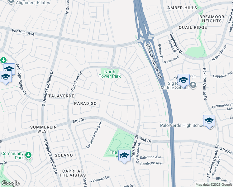 map of restaurants, bars, coffee shops, grocery stores, and more near 11417 Perugino Drive in Las Vegas